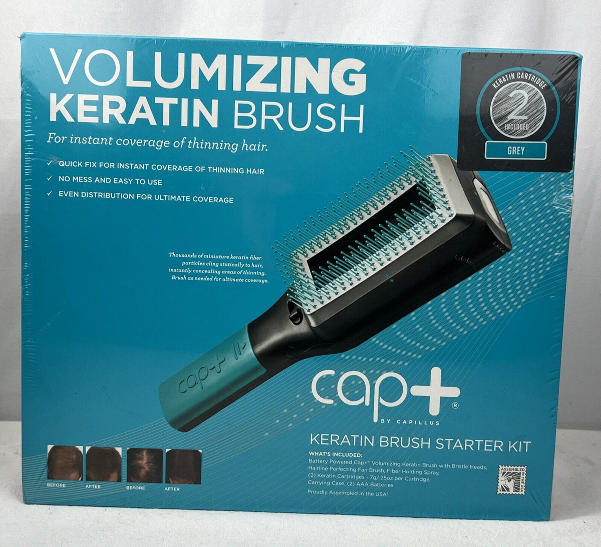 Capillus Cap+ Volumizing Keratin Brush Starter Kit