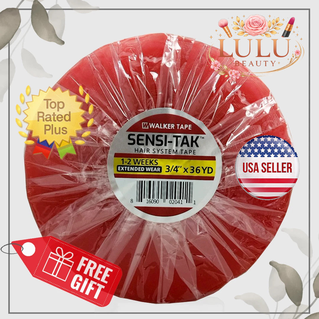 Low Residue Polyurethane Wig Tape Roll - 3/4 Inch x 36 Yards for Hair Units