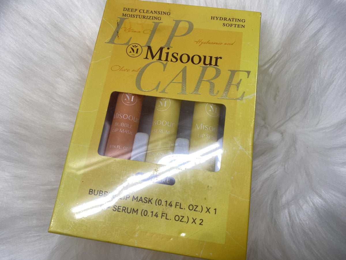 Lip Care Bubble Mask & Serum Set - Hydrating Lip Repair Kit, 3 Pieces