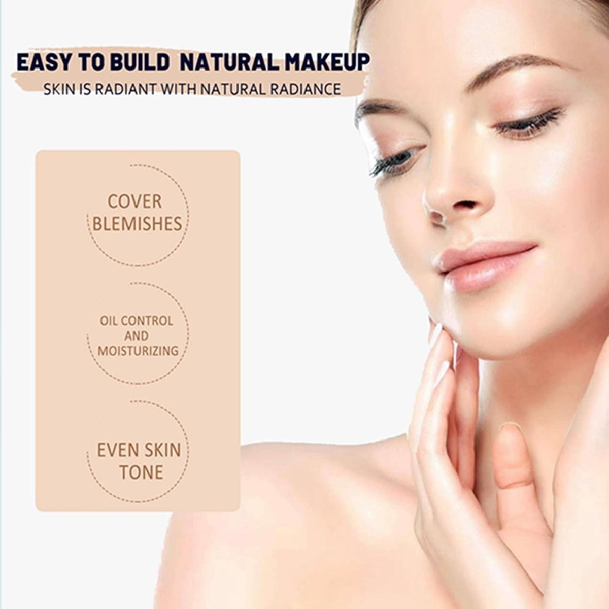 BB Cream Tinted Moisturizer SPF 50 Face Sunscreen Hydrating Foundation