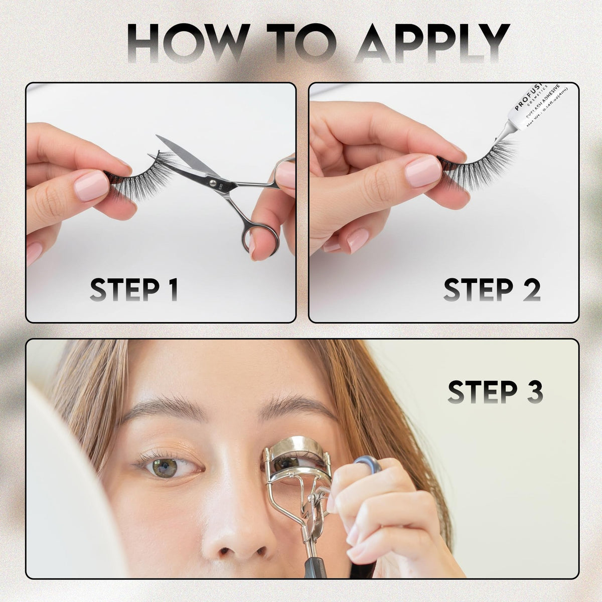False Eyelash Set 3D Mink Effect Natural-Looking for Daily & Party Use - Big Tease