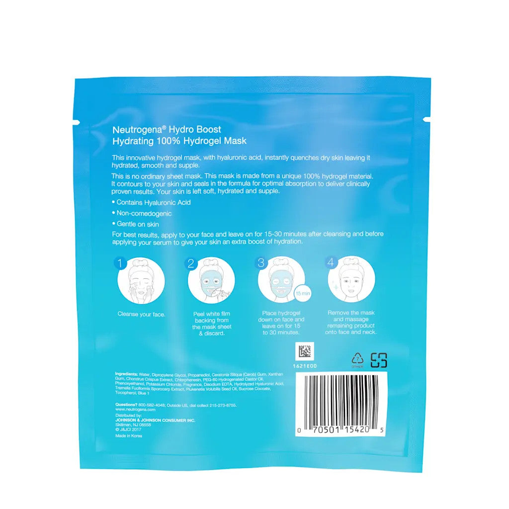 Hydro Boost Hydrating Hydrogel Face Mask with Hyaluronic Acid