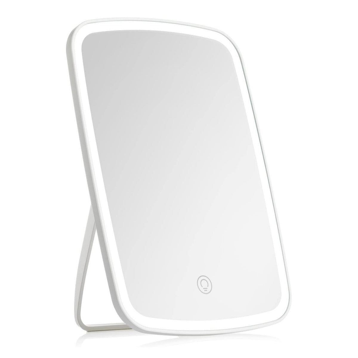 LED Travel Makeup Mirror with 3 Light Colors & Dimmable LED Lighting