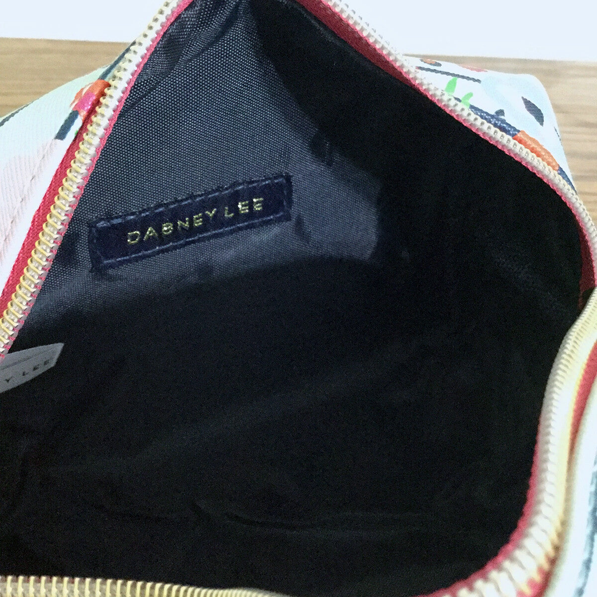 Dabney Lee Floral Stripe Cosmetic Bag – Travel Makeup & Toiletry Organizer