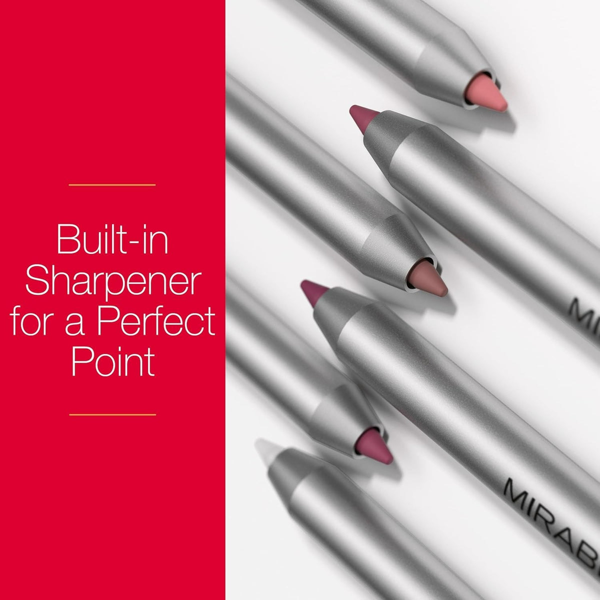 Mirabella Lip Liner Definer - Full Size, Creamy, Long-Lasting & Waterproof