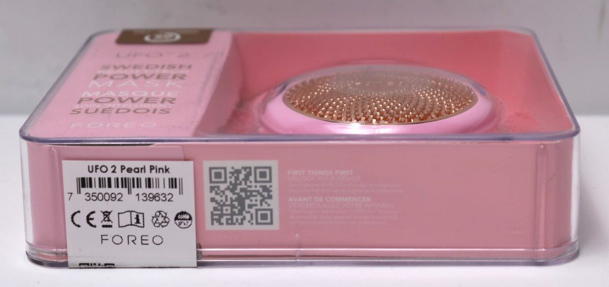 Heated LED Light Therapy Mask for Skin Rejuvenation - Pearl Pink