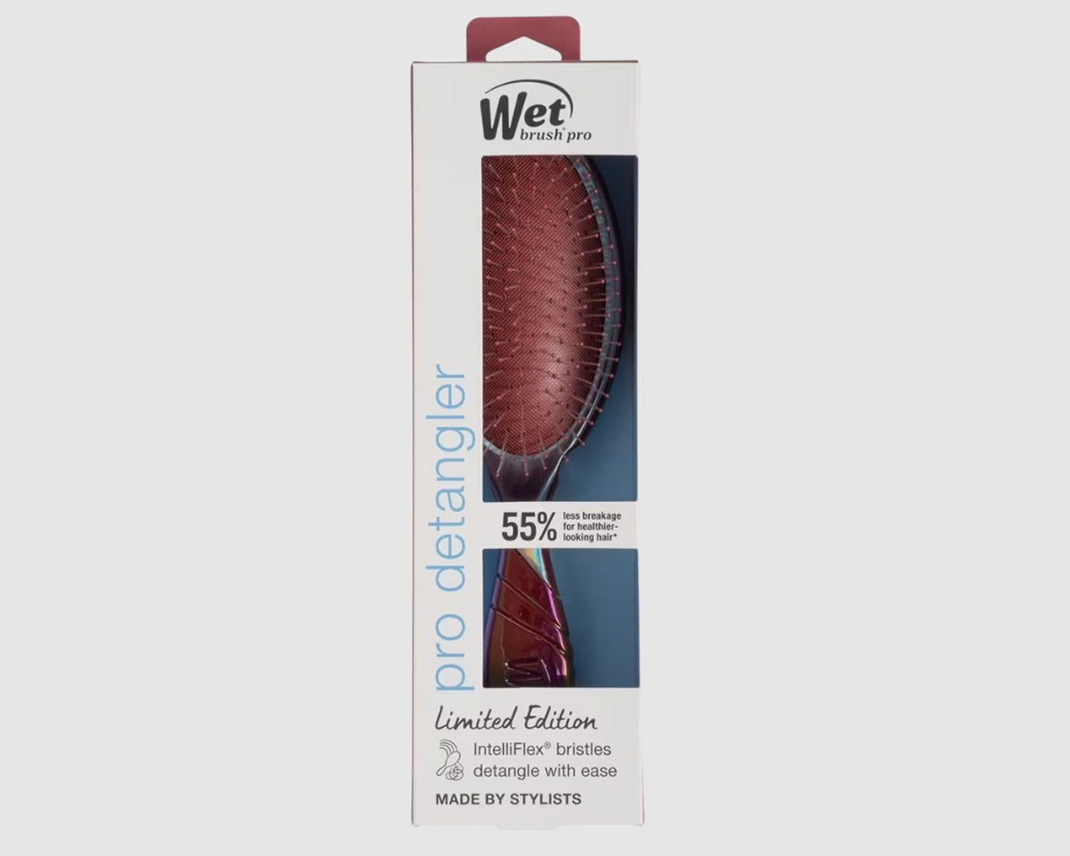 Wet Brush Pro Detangler Hairbrush - Iridescence Icon, Soft Bristles, Cherry