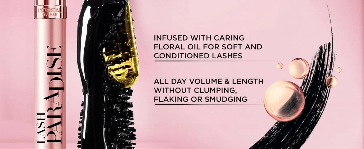 L'Oreal Lash Paradise Voluminous Mascara Blackest Black 3 Pack