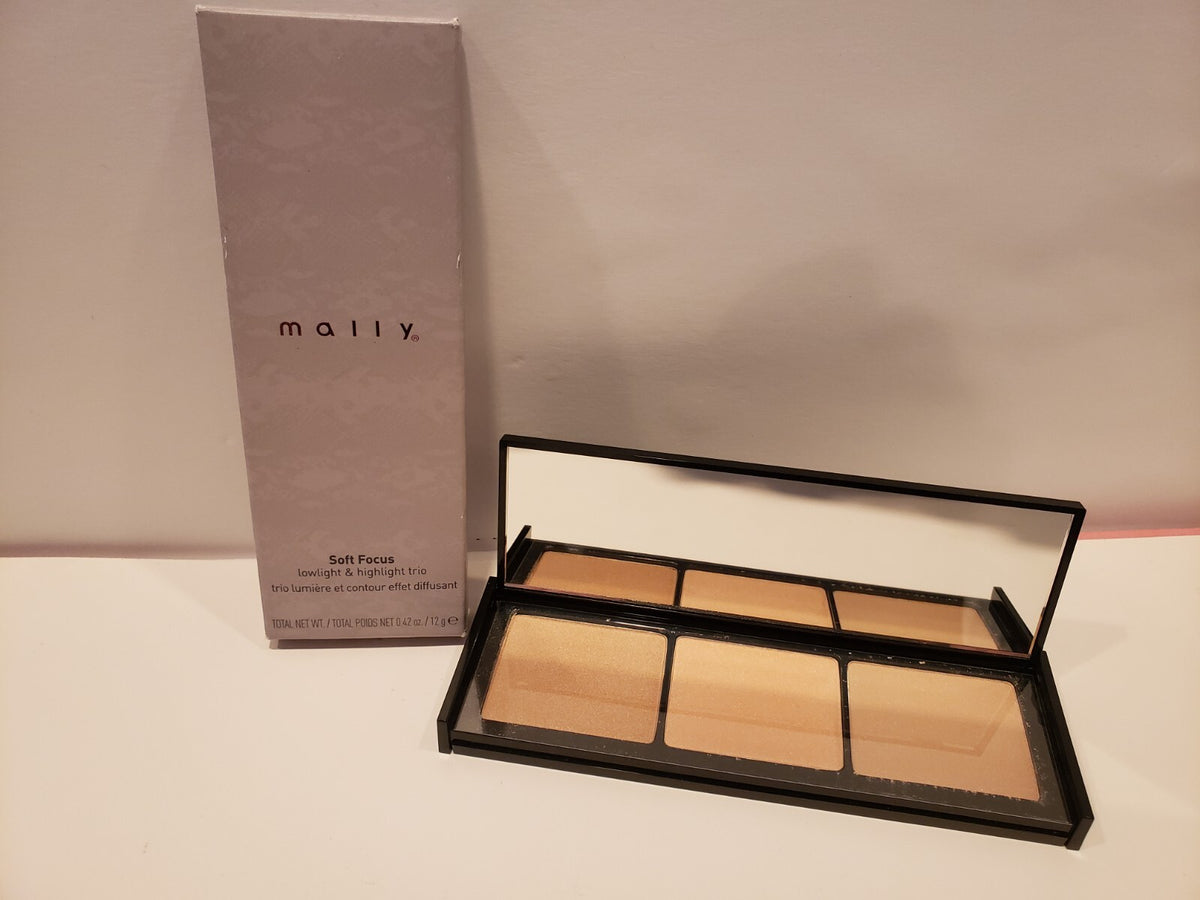 Mally Soft Focus Lowlight & Highlight Trio - Mocha Martini & Rose All Day, 0.42 Oz