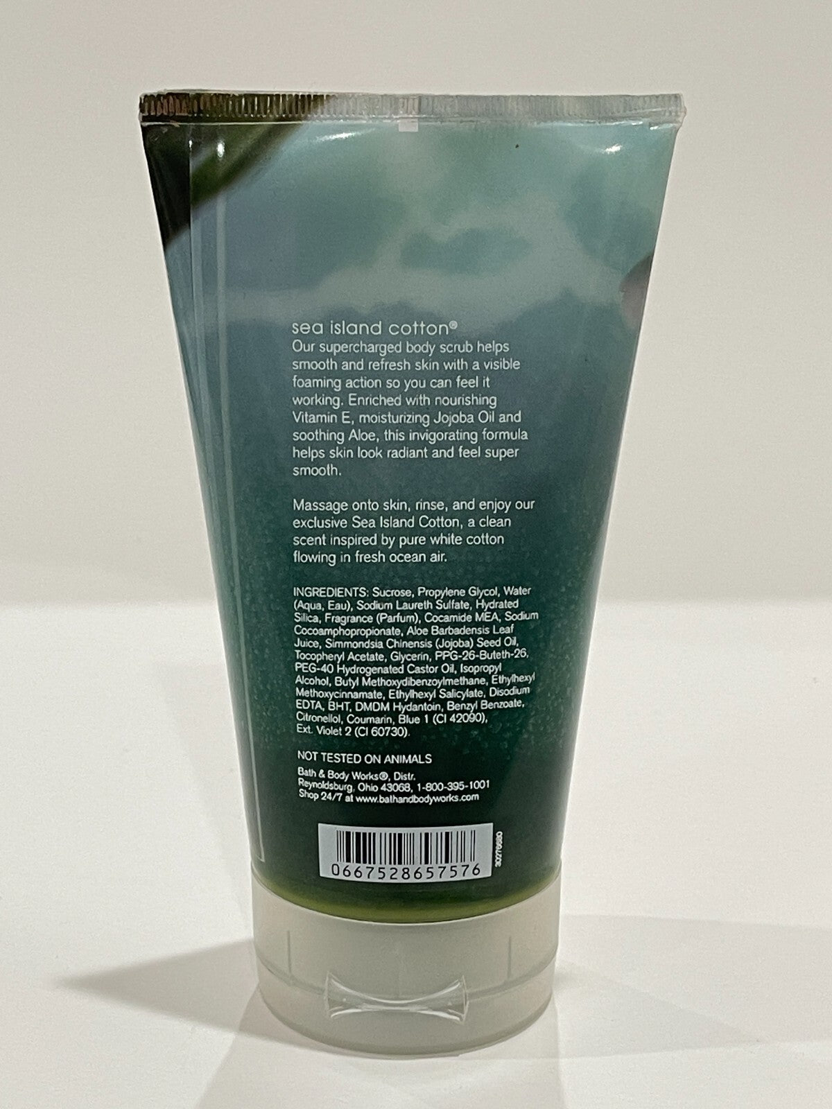Bath & Body Works Sea Island Cotton Supercharged scrub 9.5 fl oz /