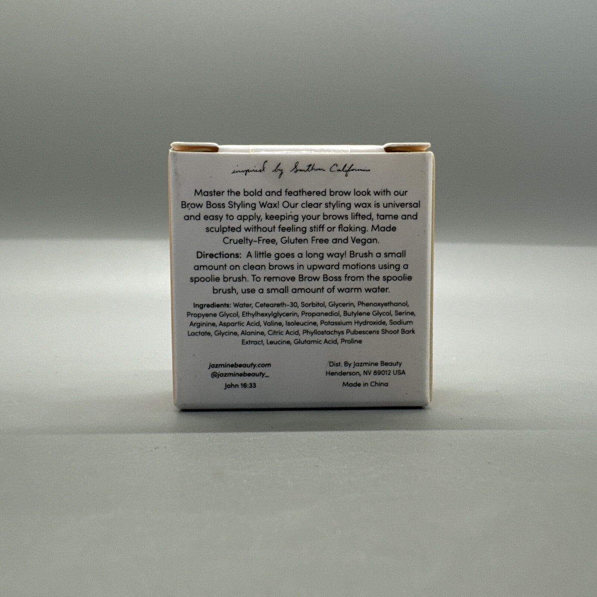 Brow Styling Wax Set - Jazmine Beauty Brow Boss 0.18 oz NIB Sealed - 2 Pieces