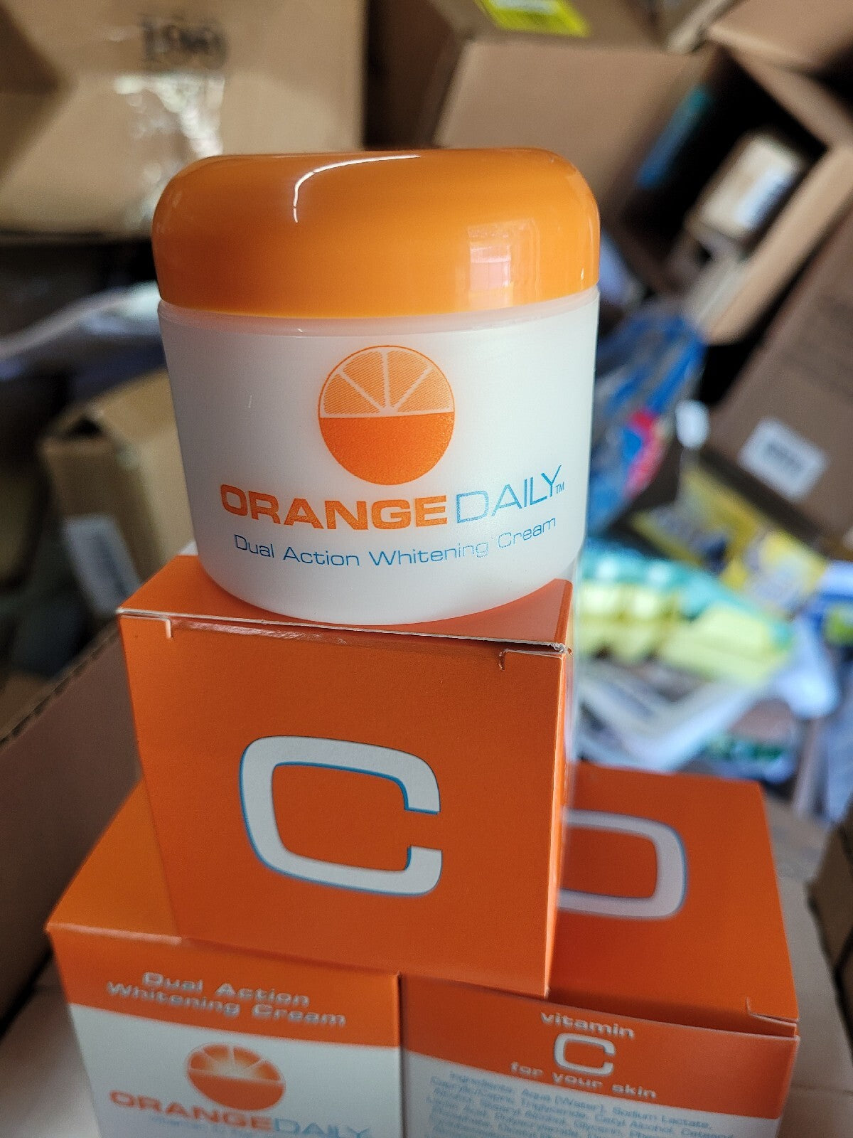 Vitamin C Face Moisturizer with Lactic Acid - Dual Action Hydrating Cream