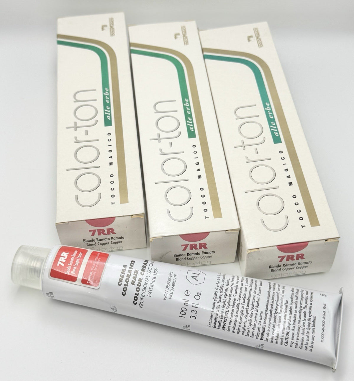 Permanent Hair Color 7RR Blond Copper - 3 Pack