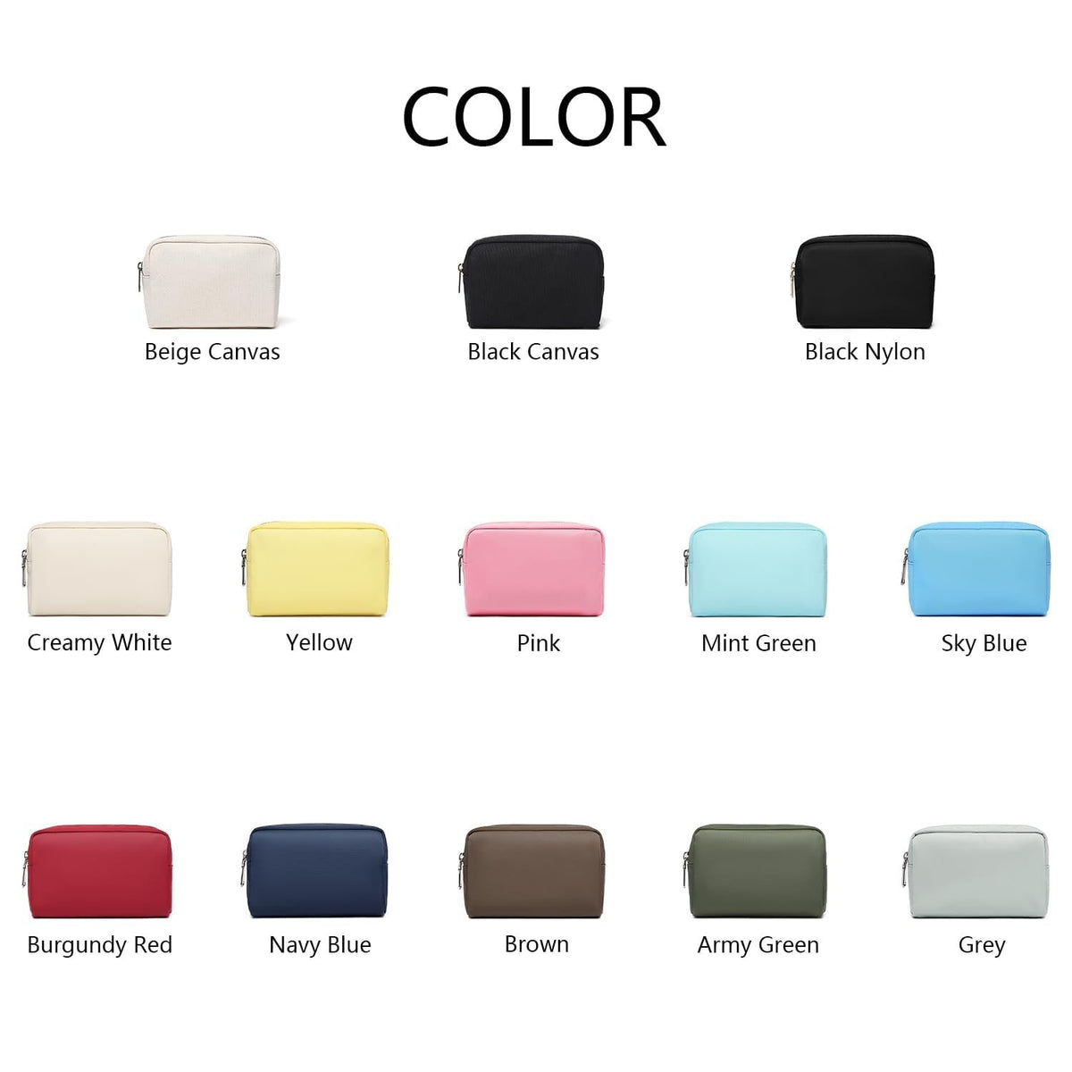 Sleek Versatile Cosmetic Bag for Makeup & Travel Organizer
