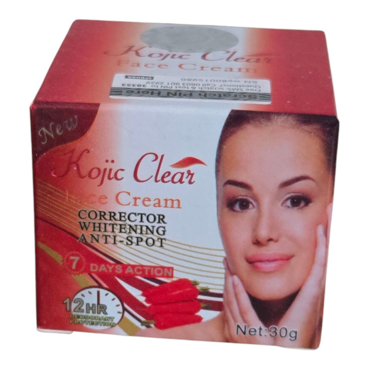 Kojic and Carrot Corrector Cream - Brightening Face Concealer, 1 Pack