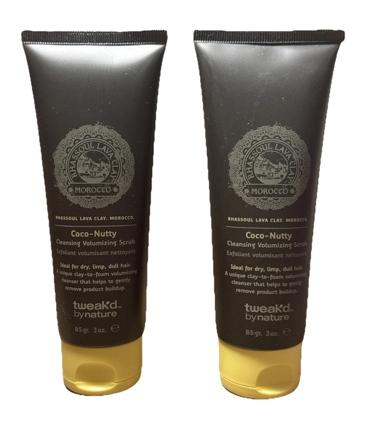 Coco Nutty Cleansing Volumizing Scrub Set - 2 x 3oz Natural Exfoliants