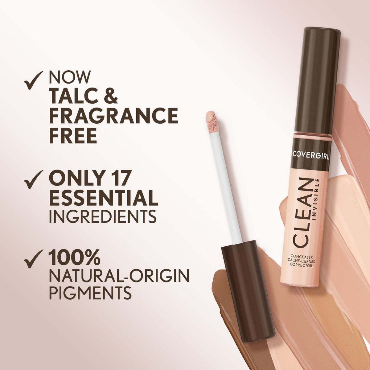 Invisible Concealer for Face and Dark Circles - Natural, Vegan, Lightweight