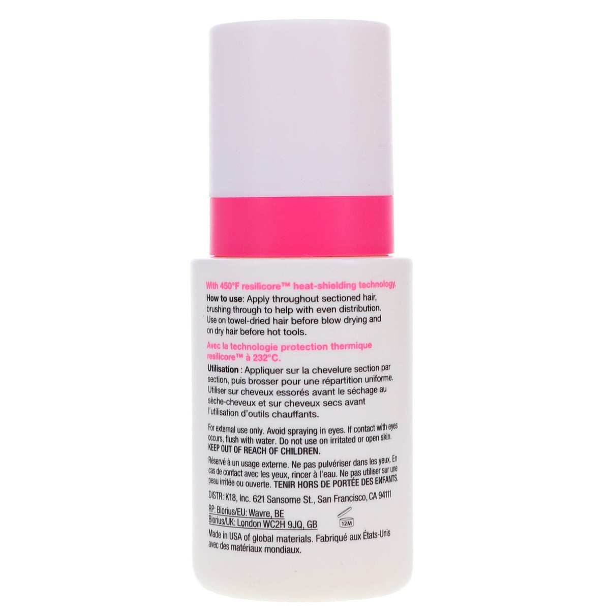 Heat Protectant Spray for Hair - Shields Up to 450°F, 4 oz