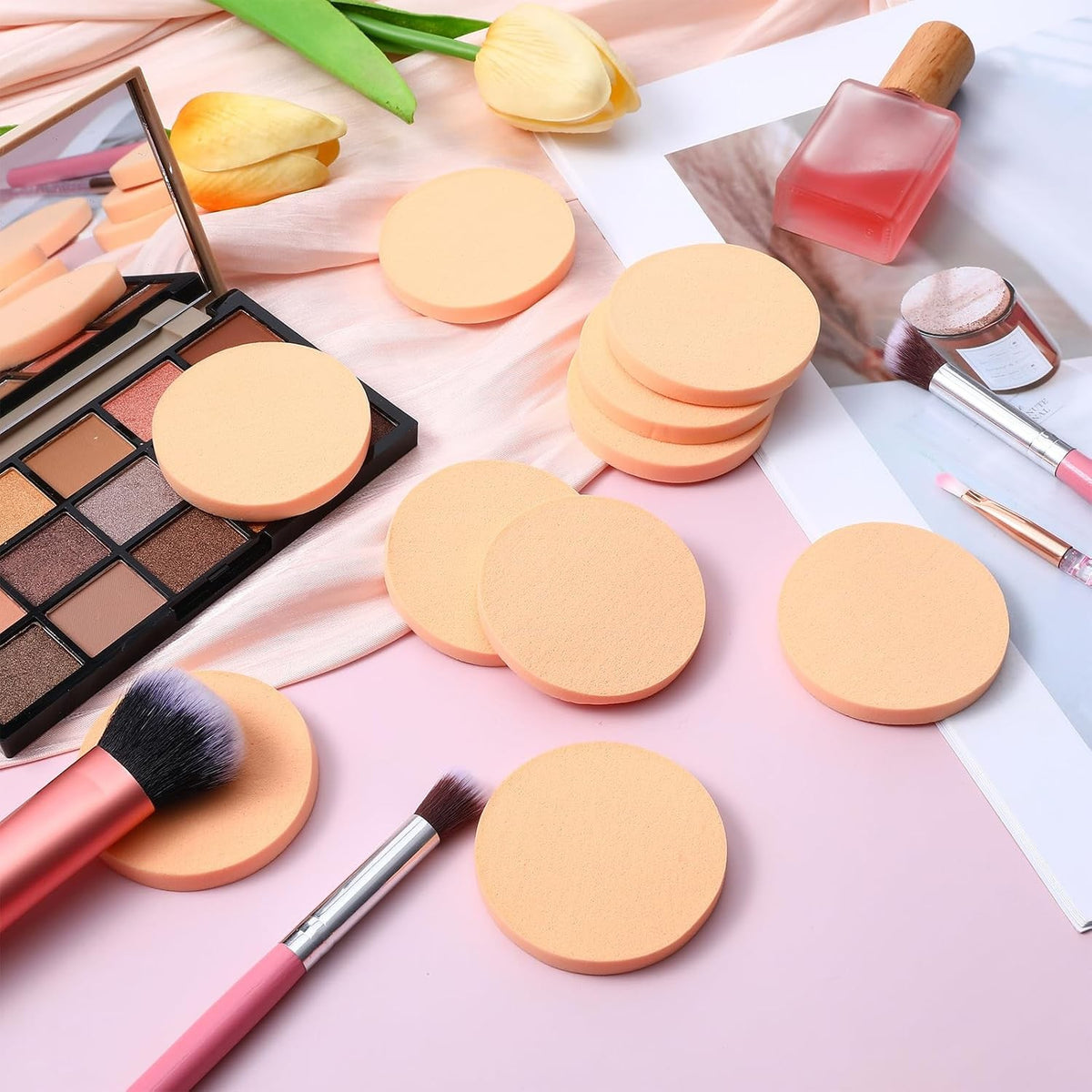 12 Pcs Reusable Makeup Sponges for Liquid Foundation and Blending