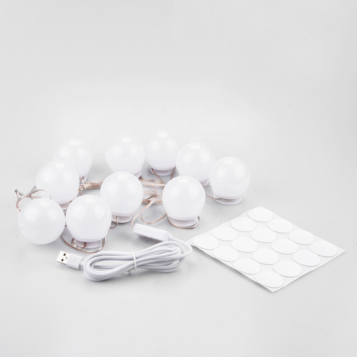 DC 5V LED Vanity Mirror Lights Kit with 10 Dimmable Bulbs for Makeup