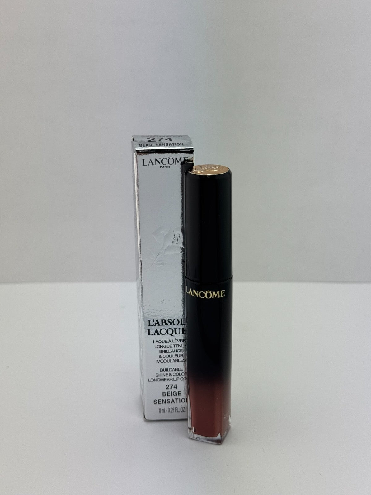 Lancôme L'Absolu Lacquer Lip Gloss 274 Beige Sensation 0.27 oz