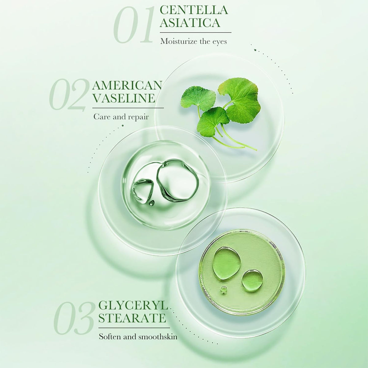 BIOAQUA Centella Asiatica Eye Cream with Soothing Oil Control 20g