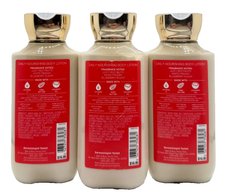 Body Lotion with Shea Butter & Coconut Oil - Set of 3, 8 oz