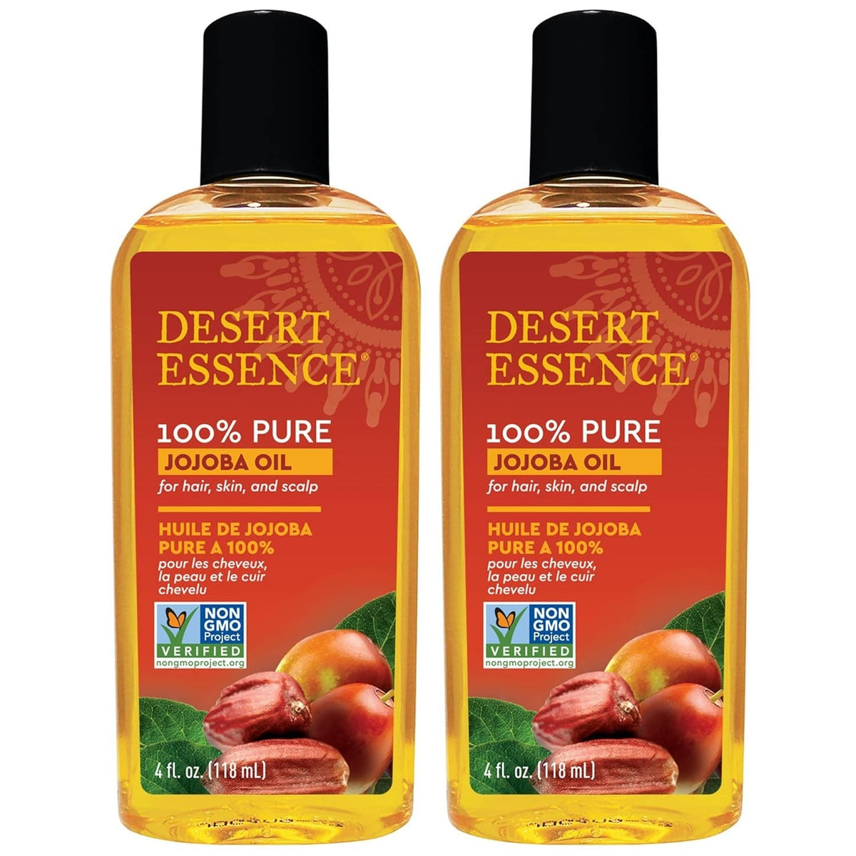 Pure Jojoba Oil - 4 oz, Pack of 2