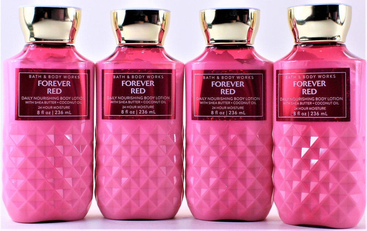 Body Lotion Moisturizer Forever Red 8oz - Set of 4