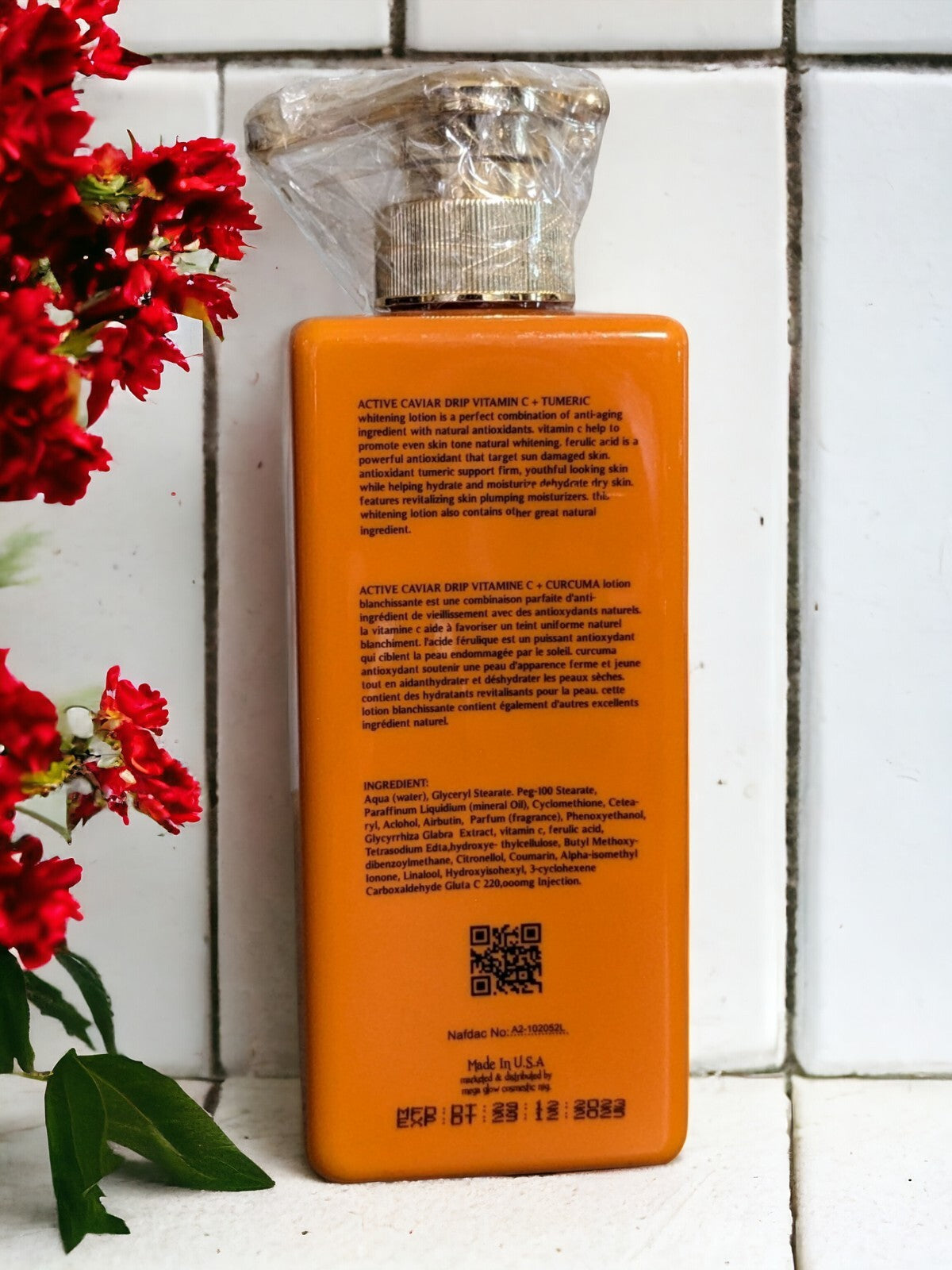 Vitamin C Turmeric Firming Whitening Lotion - Caviar Active Drip Skin Care