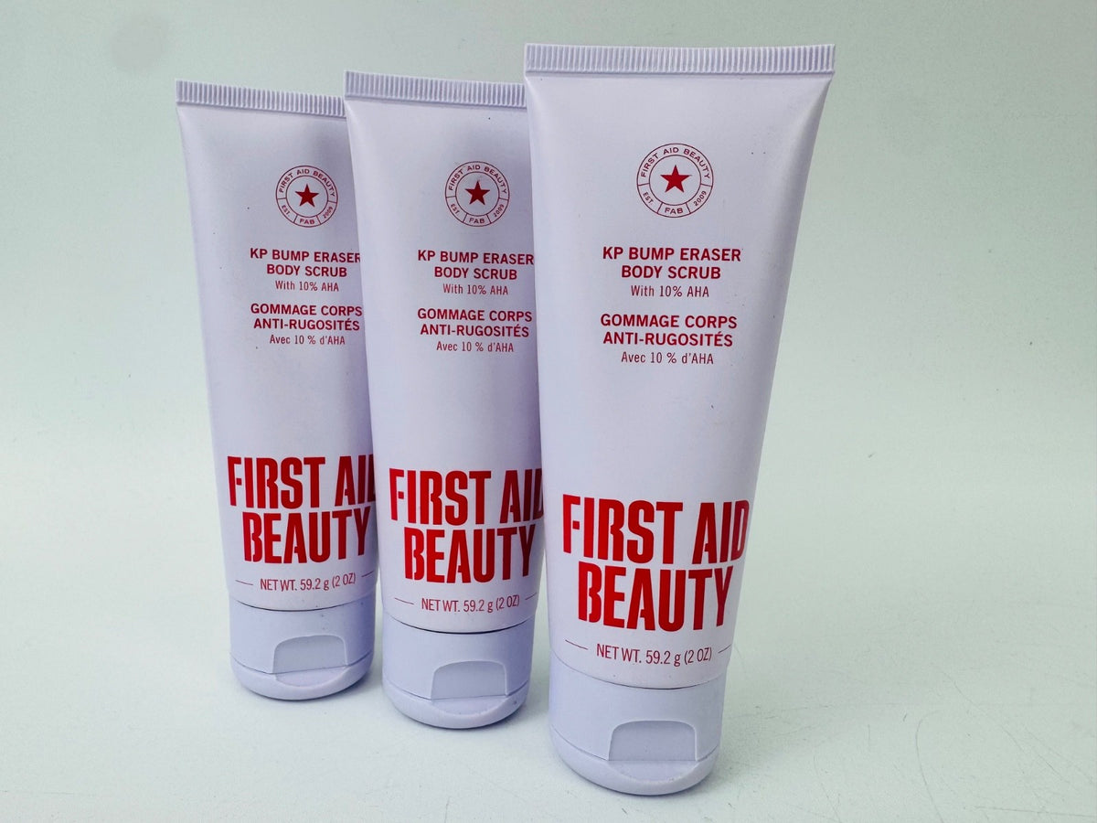 First Aid Beauty KP Bump Eraser Body Scrub with 10% AHA 2oz -3 Pack