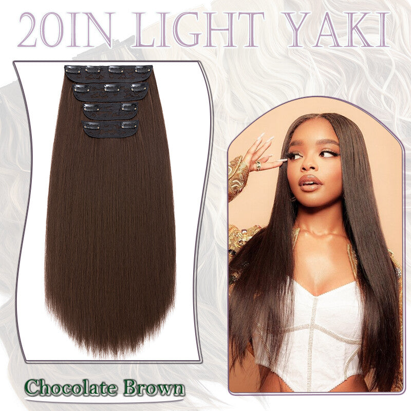 Double Weft Clip-In Human Hair Extensions Full Head - Multiple Colors & Lengths