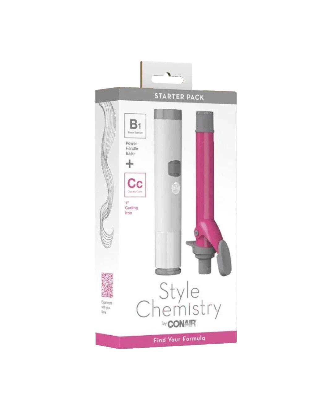 Conair Style Chemistry Iron & Waver Starter Kit - Handle & 1.25" Waver Bundle