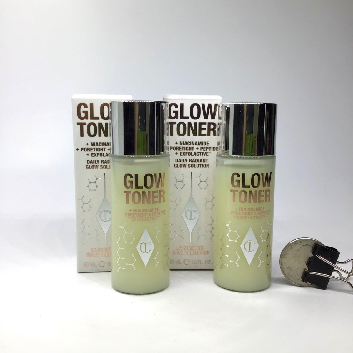 Charlotte Tilbury Daily Glow Toner with Niacinamide 1 oz Pack of 2 - NEW