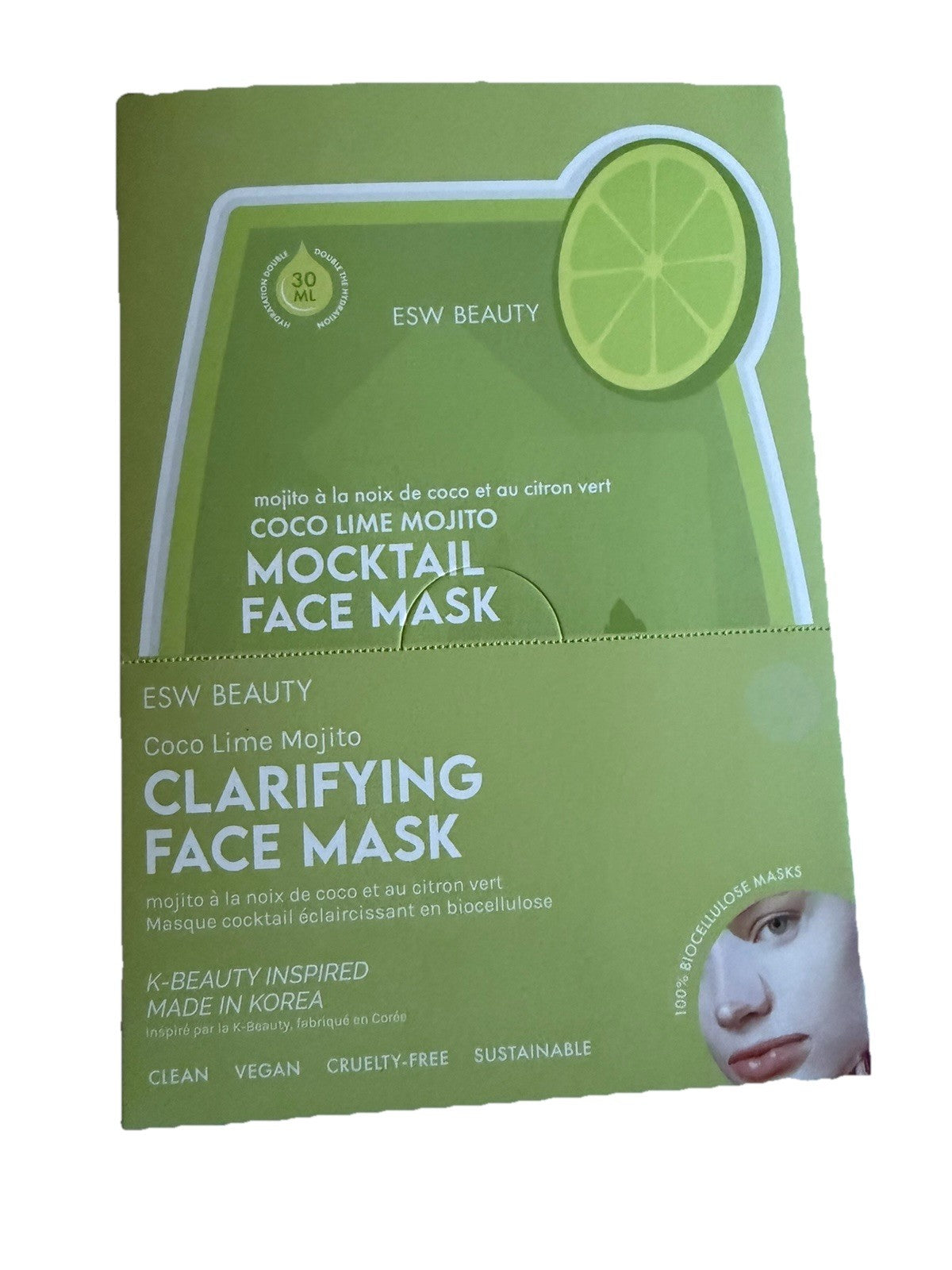 Coco Lime Mojito Facial Mask 1.01 fl oz (Pack of 10)