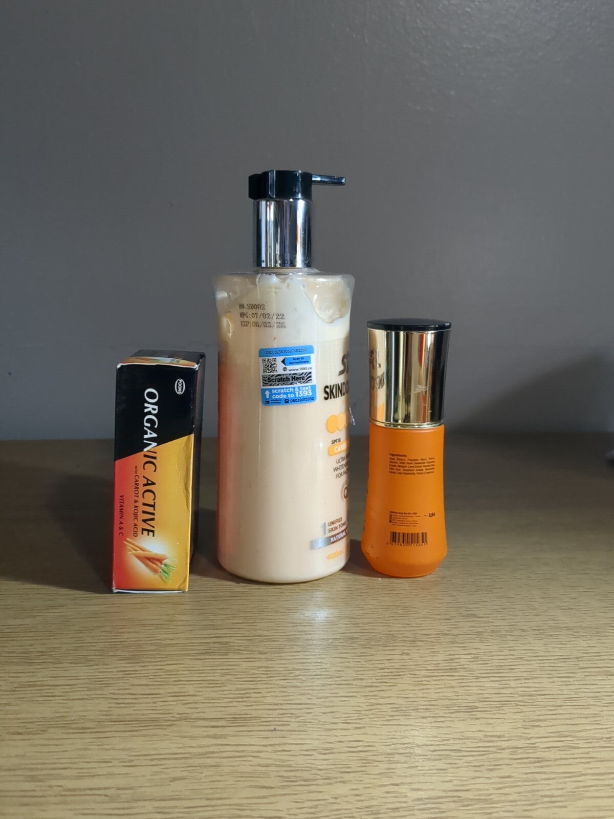 Carrot Glow Body Lotion Serum & Soap Set - Lightening, 400ml