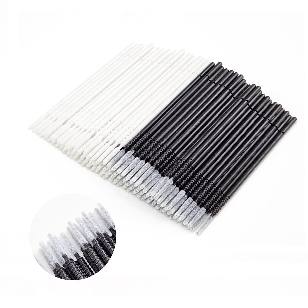 Disposable Micro Applicators with Microbrush Tips for Eyelash Extensions - 200pcs