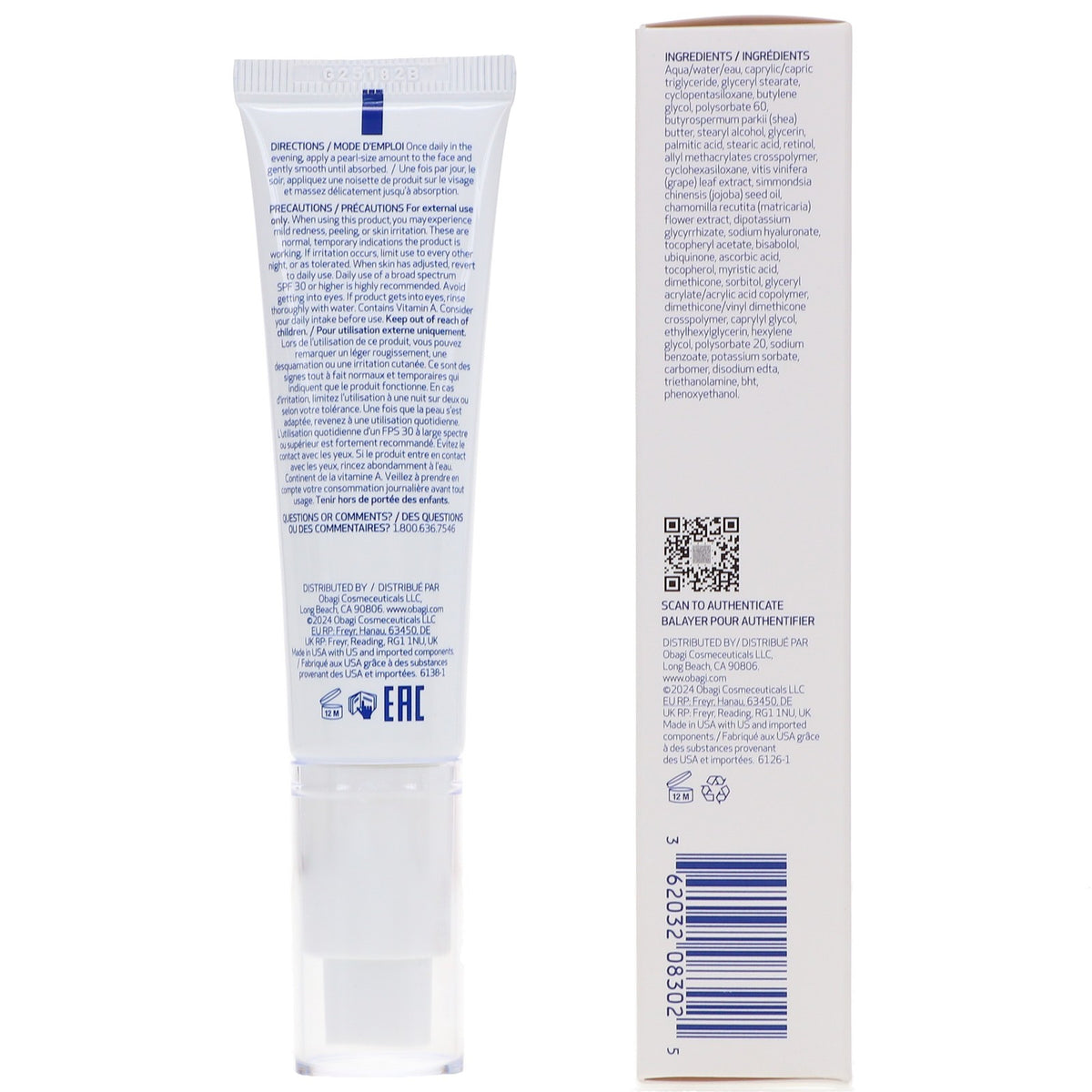 Retinol 1.0% Serum for Anti-Aging, Smoothing & Skin Renewal - 1 oz