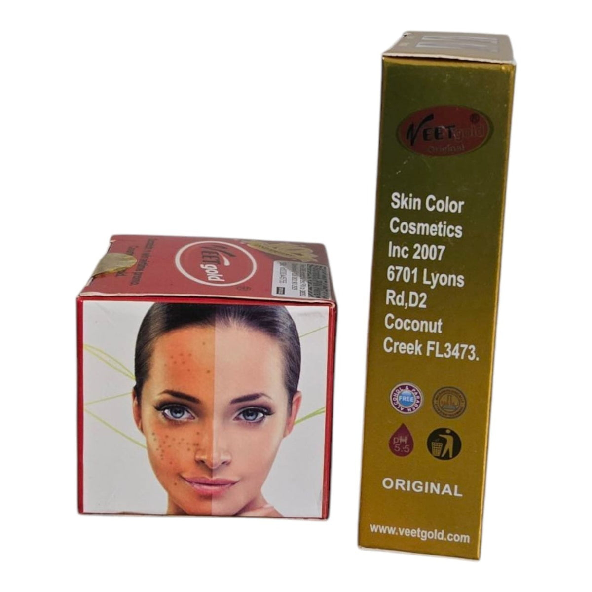Veet Gold Gluta White Face Cream & Soap Combo for Brightening & Skin Care