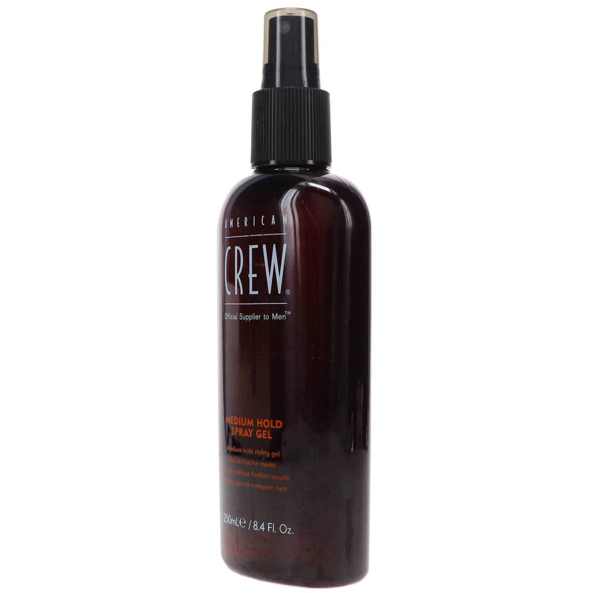 American Crew Medium Hold Hair Spray Gel 8.4 oz - Alcohol-Free, UV Protection, Natural Finish