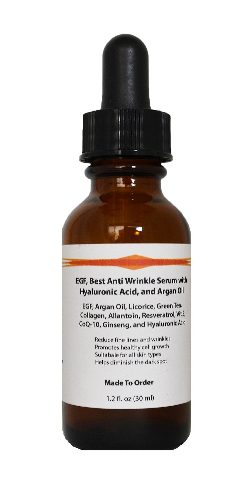 Anti-Aging Face Serum with Hyaluronic Acid, Collagen & Ginseng - Natural Skin Care
