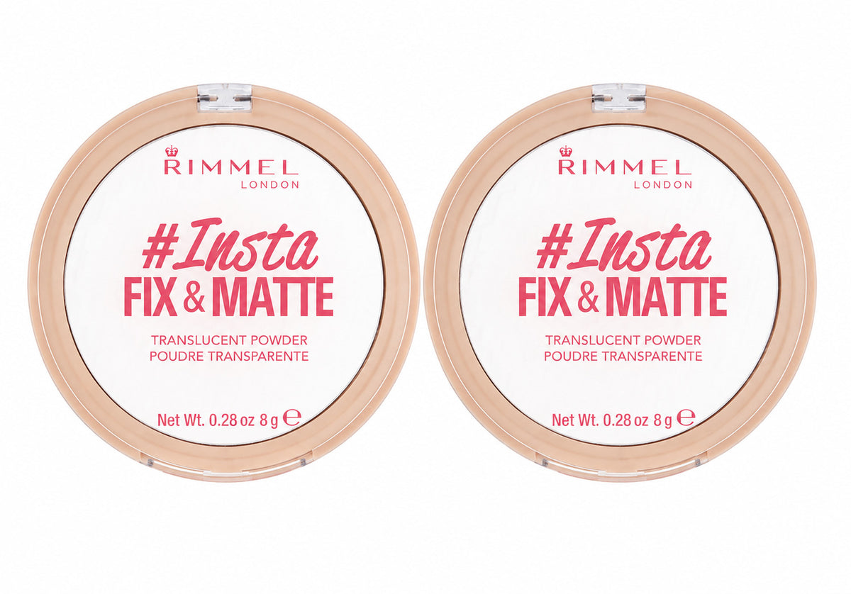 2 Pack Rimmel Insta Fix & Matte Translucent Face Powder - Full Size
