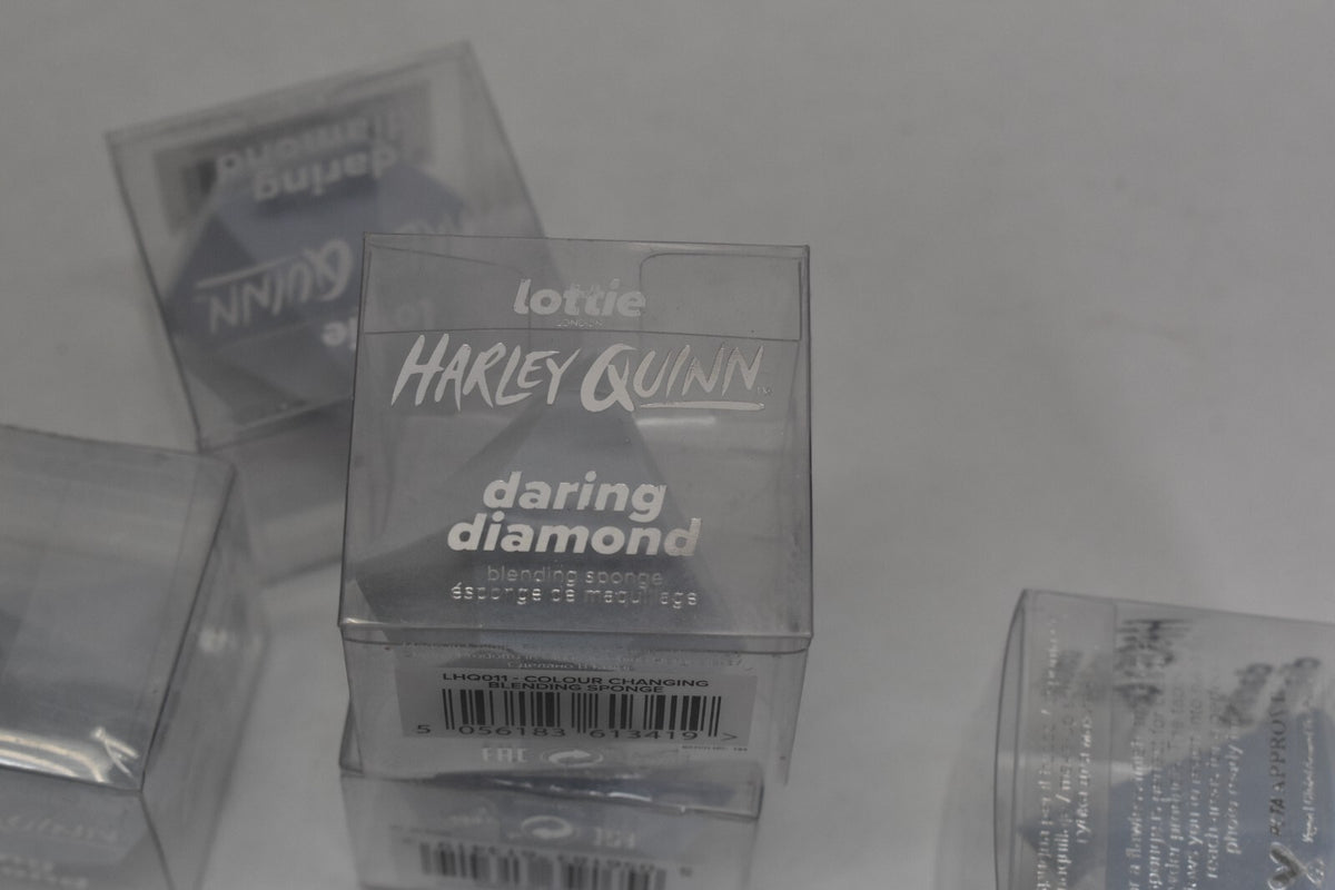 Color Changing Blending Sponge Diamond Pack - 12 Pcs, Lottie London x Harley Quinn DIY Sponge Set