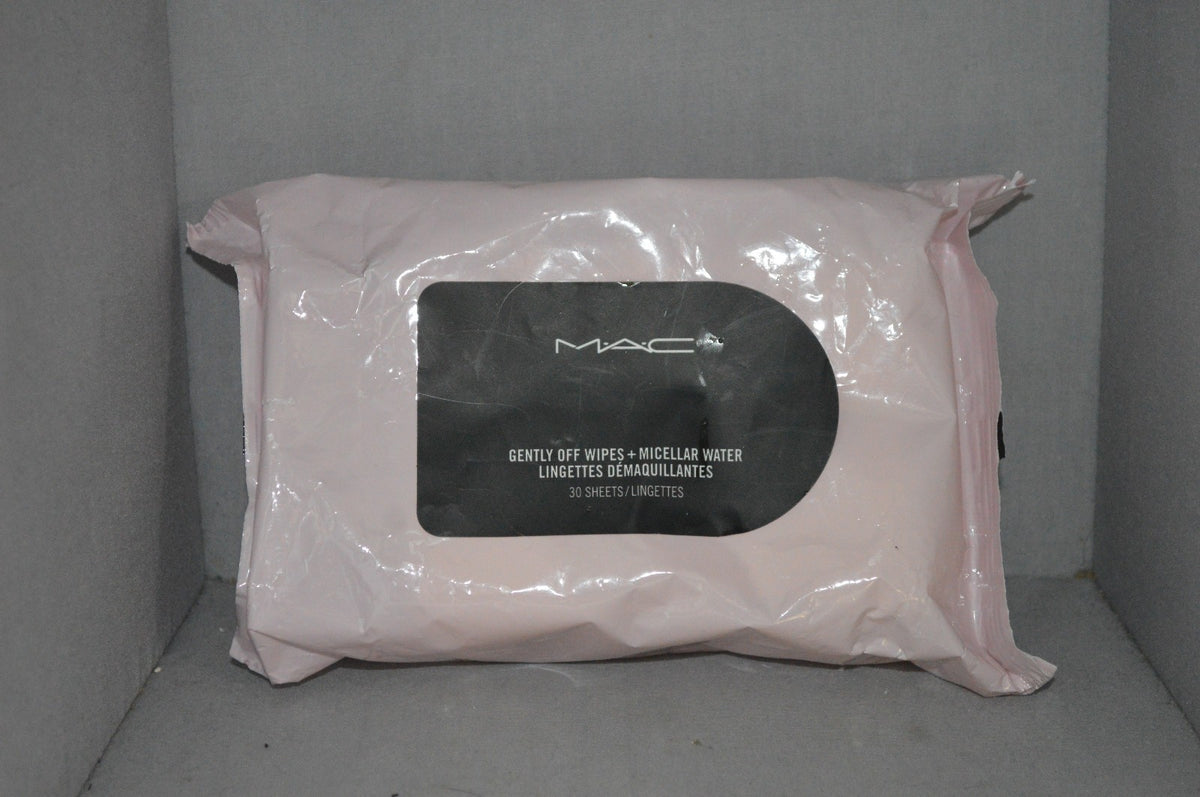 MAC Gently Off Wipes and Micellar Water Set - 60 Biodegradable Facial Cleansing Wipes