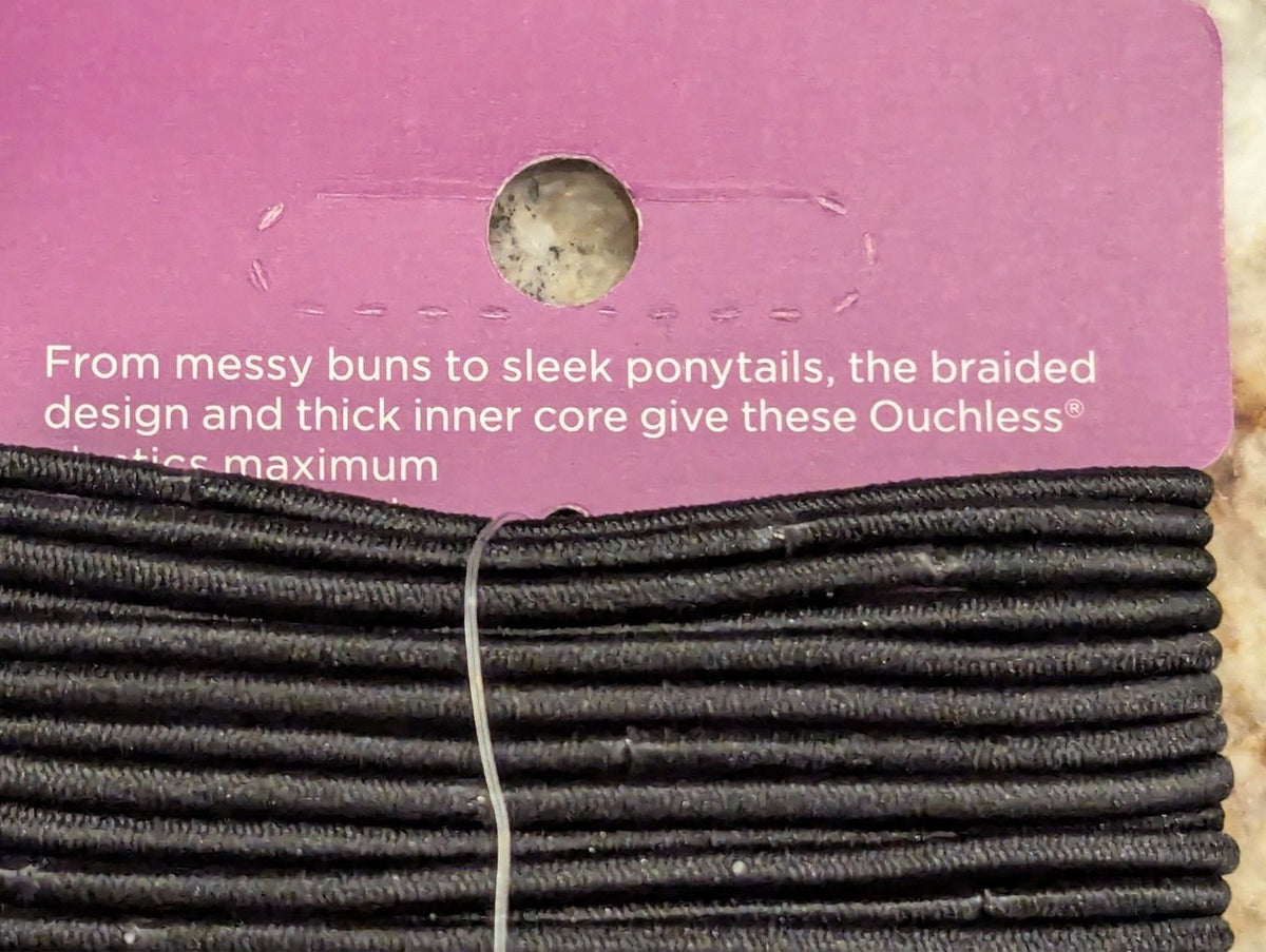 Goody Ouchless Elastic Hair Tie Black 29 count