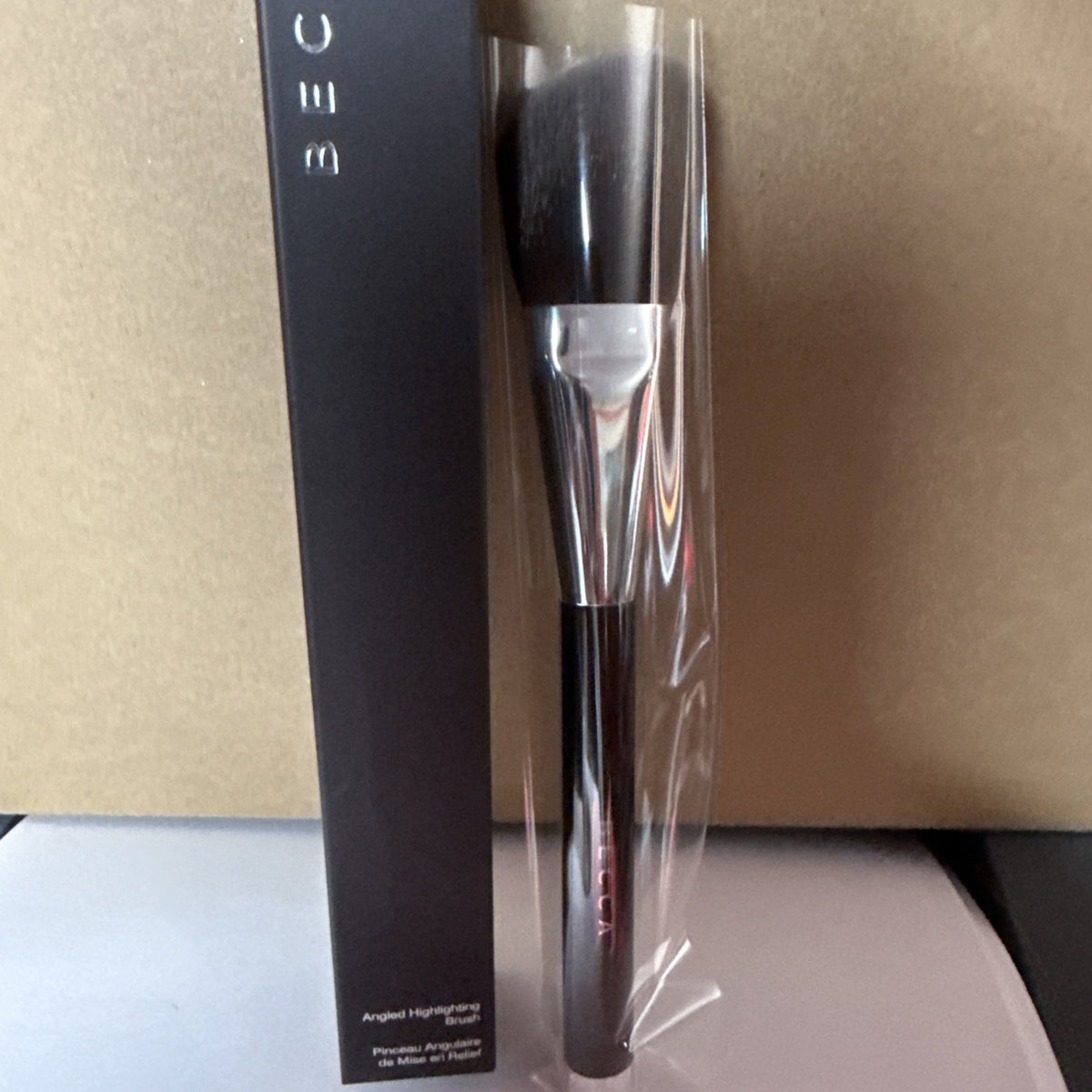 Becca Angled Highlighting Brush - Makeup Powder & Blush Tool