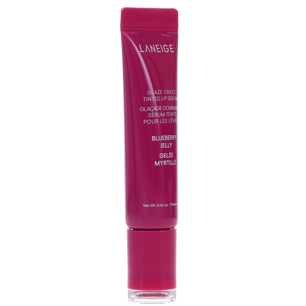 Lip Serum with Blueberry Tint - Hydrating Lip Gloss for Juicy Shine