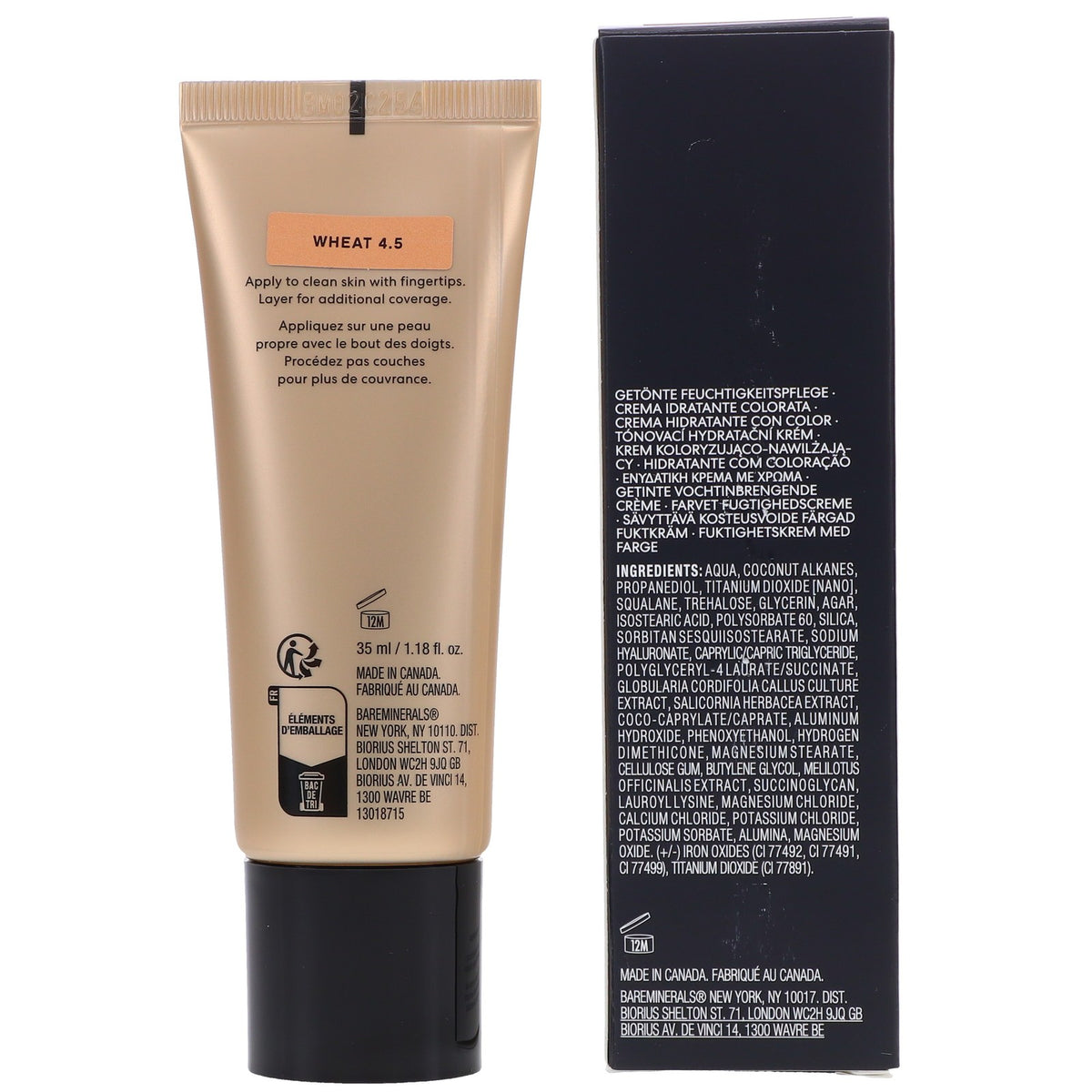 BareMinerals Complexion Rescue Tinted Moisturizer SPF 30 Wheat 1.18 oz - Light Coverage