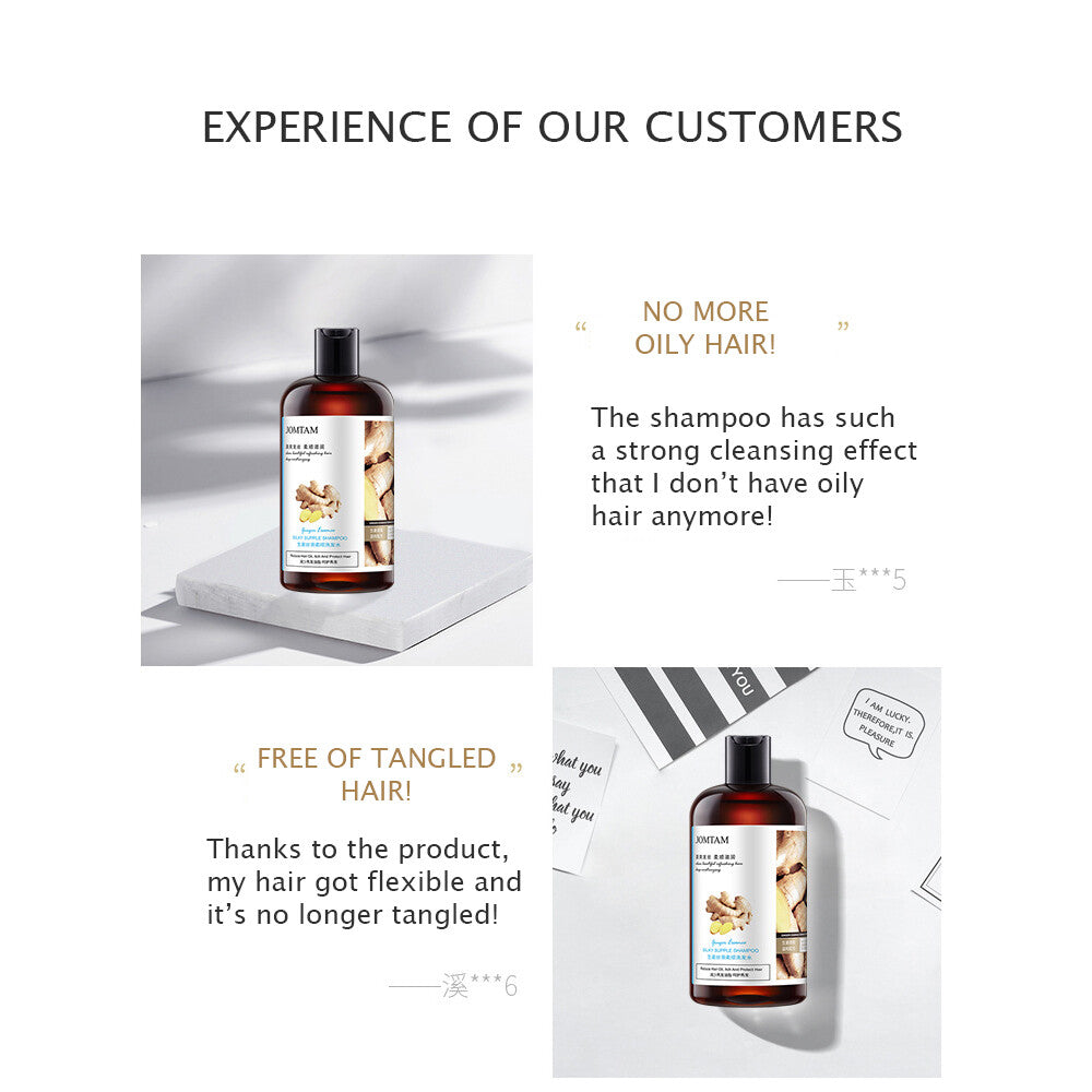 JOMTAM Silky Supple Shampoo Hair Oil Ginger Essence Natural Extract