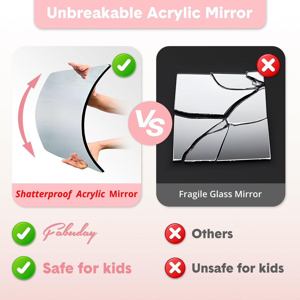 Lighted Full Length Folding Hanging Mirror for Dance & Backstage Use